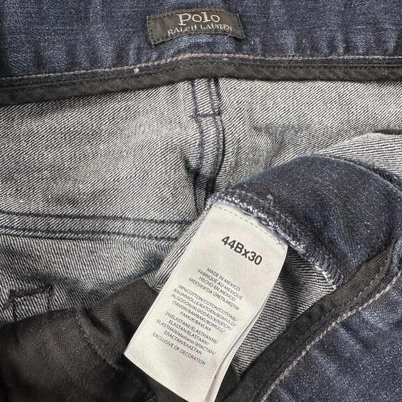 Polo Ralph Lauren The Prospect Straight Jeans Men's 44x30 Blue Dark Wash Stretch - Picture 5 of 7